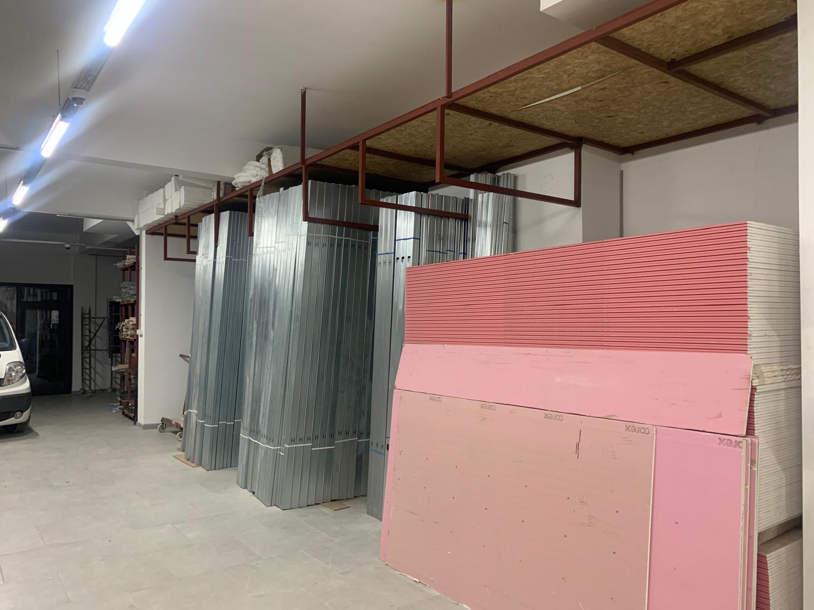 Metal profil ve yangına dayanıklı levha